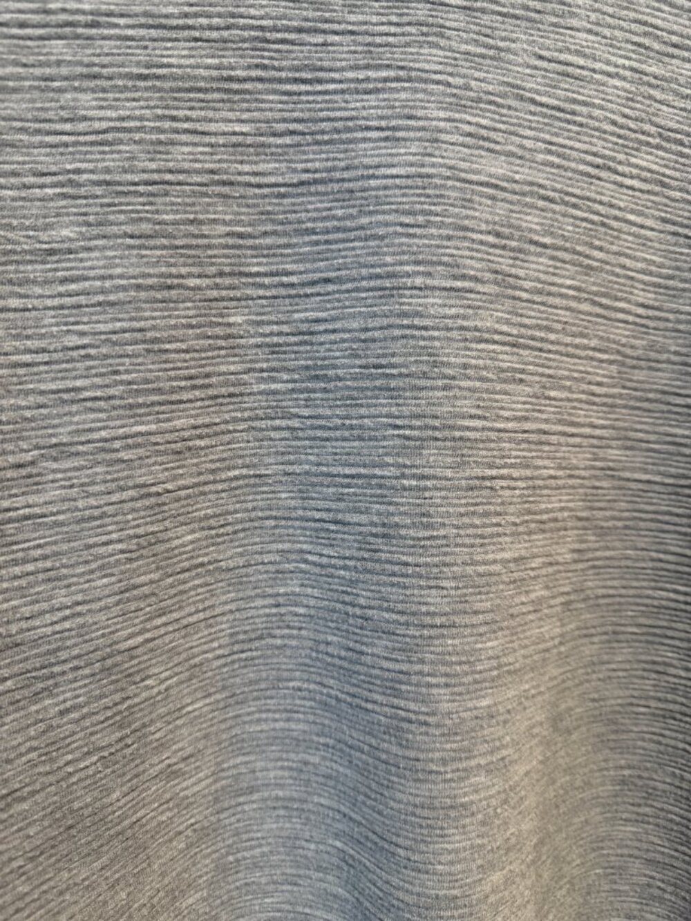 2 / $40 | French Connection Grey Sudan Marl Ruffle Sleeve Top Womens S - Picture 6 of 7